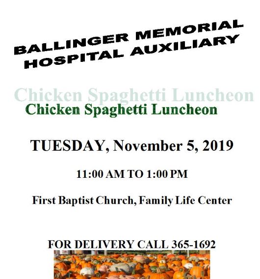 Spaghetti Luncheon - BMH